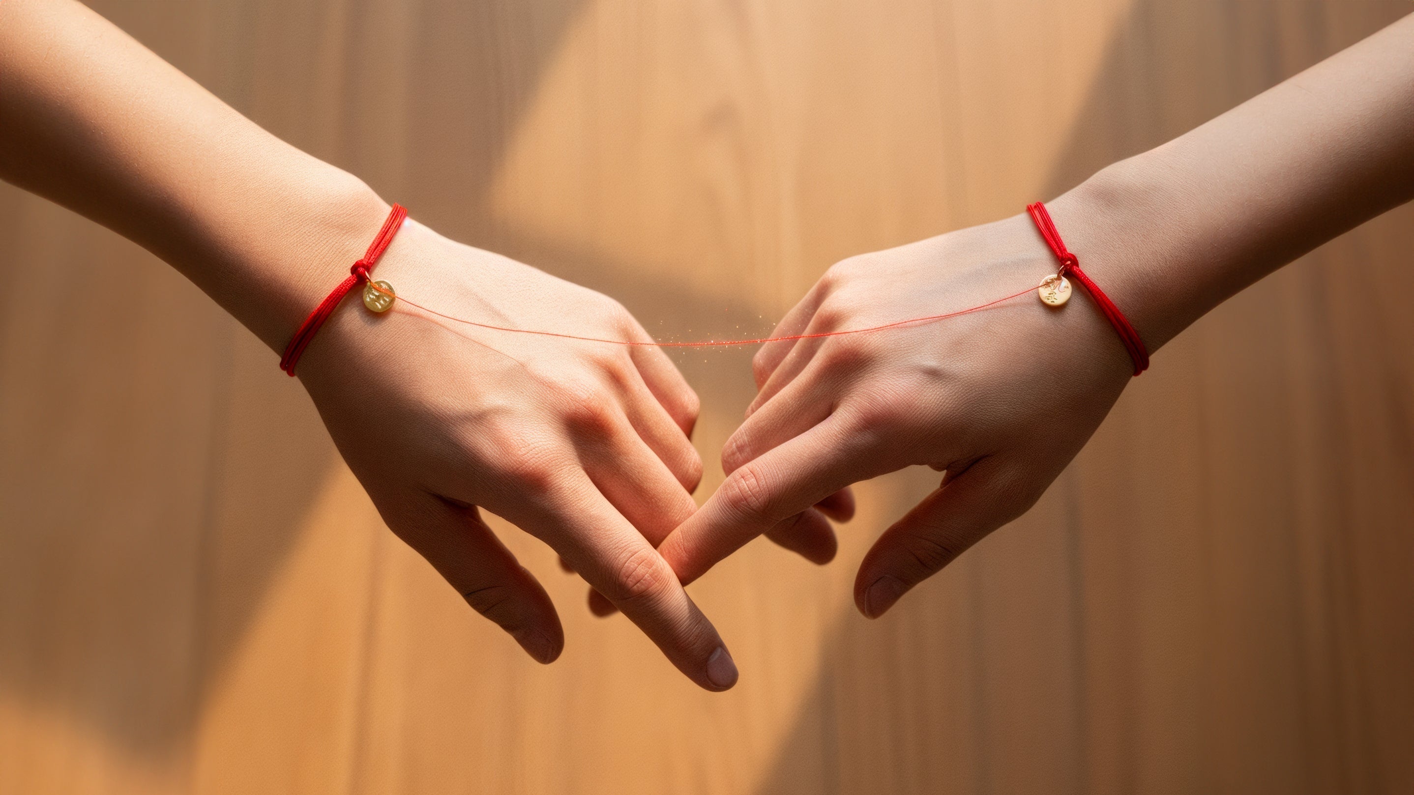 Braccialetti rossi a sette nodi per coppie. Set di bracciali coordinati per salute, fortuna, protezione, malocchio, felicità, denaro, amore. Regalo a distanza. - Italia