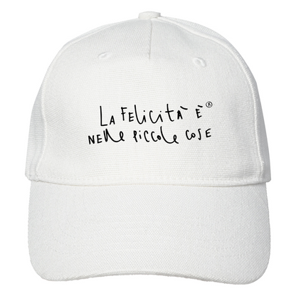 Cap Baseball Bianco - Felicità
