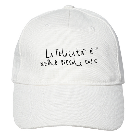 Cap Baseball Bianco - Felicità